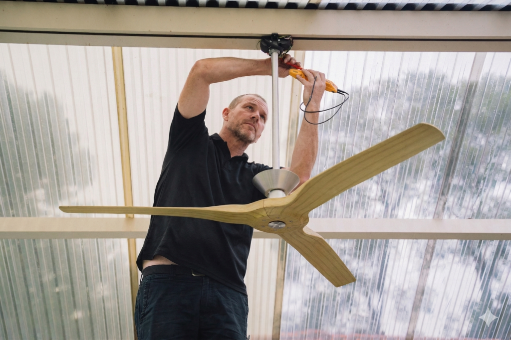 Sylvania electrician performing a switchboard upgrade